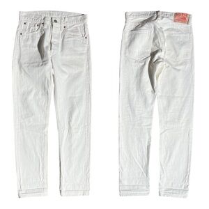 Sugar Cane Selvedge Japanese Denim Jeans White